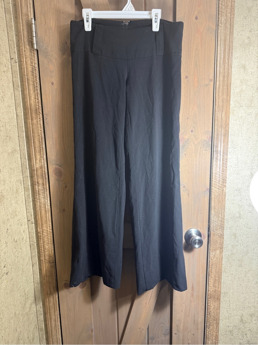 Body Central Black Wide-Leg High Waist Pants